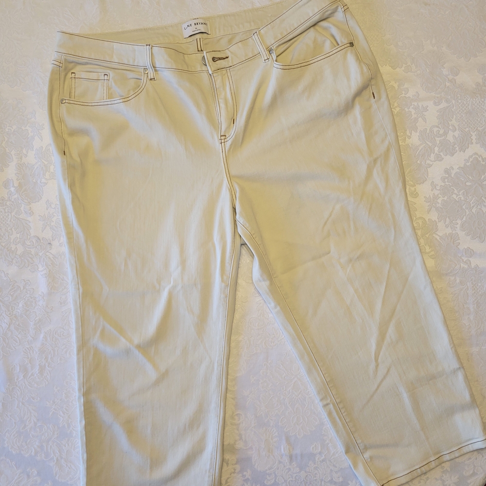 Lane Bryant Light Beige Ankle Jeans
